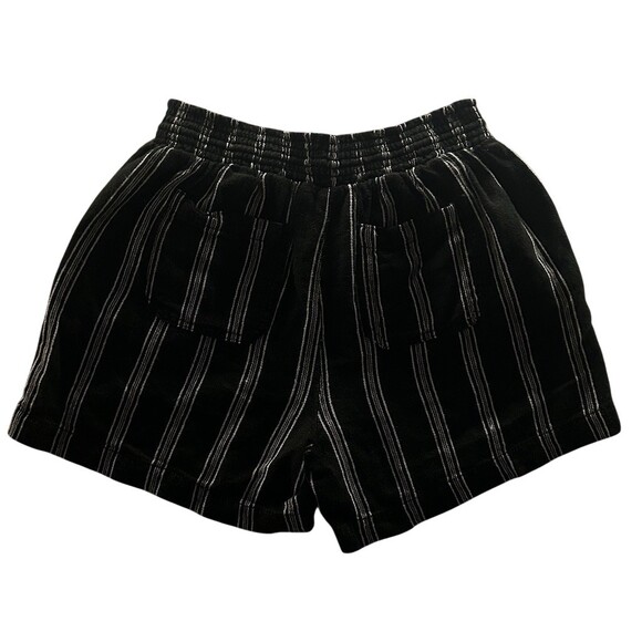 Briggs New York Womens Pull-On Shorts Size M Black White Stripe Pockets - Picture 5 of 6